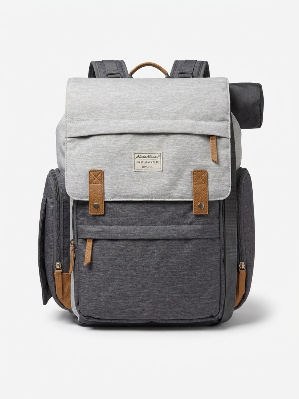 Eddie Bauer First Adventure Diaper Bag Backpack – Gray